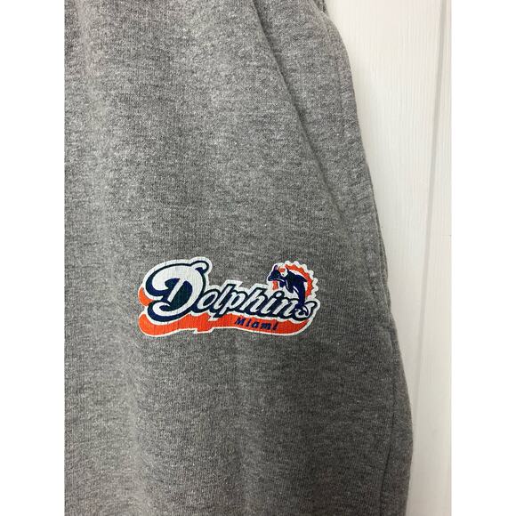 NFL Miami Dolphins Gray Sweatpants Joggers w/Pockets Size LT - Picture 2 of 7